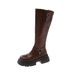 Fashion Women's Over-the-Knee 2024 Solid Color Autumn Chunky Heel Riding Western High Tube Non-Slip Boots Trendy_vogvips.com