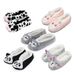 Women's Winter House Slippers Indoor Floor Non-slip Flat Shoes Warm Soft Animals Cartoon Home And Comfort Woman Slipper_vogvips.com
