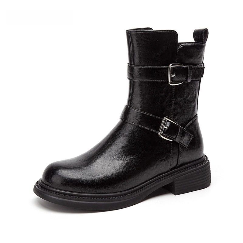 Thi Bot Boots Women's Winter Warm Fce Lined Slimming Ort Boots Faionable High Heels Briti Sle_vogvips.com