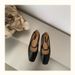French-style Shallow Flat For Women, Niche Design, 2023 New French Retro Square-toed Soft Leather Mary Jane Shoes_vogvips.com