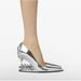 25 New Foreign Trade Pointed Toe Slip-On Metal Teeth High Fashion Single Irregular Heel Plus Size Women's Shoes_vogvips.com