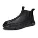 European Warm Series Autumn Winter Fashion Trend Martin Men's Slip-On Thick-Soled Boots British Style Youth High-Top Leather Shoes_vogvips.com
