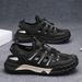 2026 New Men's Summer Hollow Breathable Sports Casual Shoes Slip-On Beach Clogs_vogvips.com