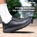 Fitville Men'S Leather Wide Width 2E Slip-On Casual Shoes Lightweight For Swollen Feet With Arch Support Pain Relief_vogvips.com