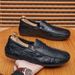 Spring New Leather Soft Sole Loafers Slip-On Casual Low Top Step-On Men's Shoes_vogvips.com