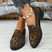 2024 Autumn New Foreign Trade Large Size Loafers European And American Leopard Print Elegant Suede Chunky Heel Slip-On_vogvips.com