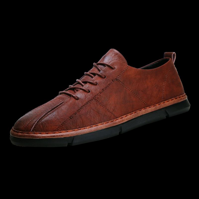 New Leather Spring Men's Shoes High-top Men's Heightening Tooling Martin Boots_vogvips.com