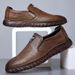 Suitable For All Seasons Spring Autumn New Breathable Leather Men, Business Fashion Soft Sole Casual Shoes For Middle-aged And Elderly, Slip-on_vogvips.com