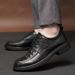 Top Layer Men's Shoes Men's Work Dress Shoes Men's Shoes Large Size Shoes_vogvips.com
