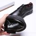 TerraStride 2025 Spring Business Formal Leather British Style Trendy Men's Pointed Toe Lace-up Casual Shoes_vogvips.com