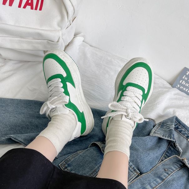 Little White Women's Spring And Autumn New Popular Design Dissolves Korean Fashion Student Casual Versatile Board_vogvips.com