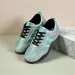 Okimoz Metallic Mint Green Retro Sneakers For Women Myxczx66_vogvips.com