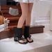 First Encounter With Punk Hot Girl's Thong And Bootcut Pants Boots For Women, Summer 2026 New Niche Fashion Metal_vogvips.com