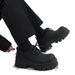 ShoeVault Thick-Soled Height-Increasing Derby For Men, New Matte Finish, Casual Black British Style Leather Shoes_vogvips.com