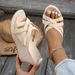Women's Woven Hollow Wedge Sandals Open Toe Platform Summer Shoes plus Size_vogvips.com