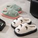Women's Slippers Autumn Winter 25 New Warm Non-Slip Maternity Home Indoor Cotton Shoes Thick Sole Cute_vogvips.com