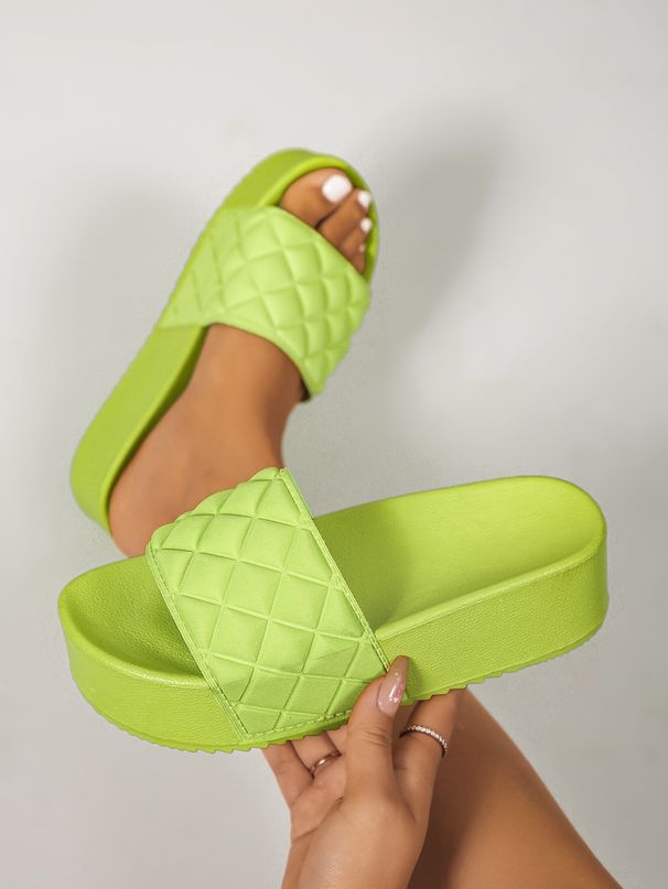 Gingham Platform Sandals For Women Summer Beach Togs_vogvips.com