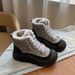 2024 Winter Fleece-Lined White Sneakers New Korean Style Ins Female Student Thick-Soled Height-Increasing Sports Casual_vogvips.com