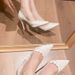 Elegant Lace Pointed-Toe High Heels For Women - French-Inspired Wedding & Party Shoes With 6-8cm Slim Heel_vogvips.com