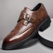 Suitable For All Seasons New Men's Korean Style Youth Trendy Fashion Versatile Trend Office Work Business Formal Leather Casual Single Shoes_vogvips.com