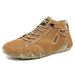Spring And Autumn Men's Casual Shoes Short Boots Outdoor Casual Men's Boots Trend Top Leather Large Size Men's Shoes_vogvips.com