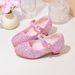 Children's glass shoes Spring and autumn fashion high-heeled girl princess shoes silver performance chorus of large children's single shoes_vogvips.com