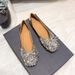 Fairy-style Soft-soled 2026 New Wedding Flat With Rhinestones And Internal Height Increase, Large Size Women's Shoes 41_vogvips.com
