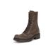 Cowhide Version Of MIU's Thick-soled Heightened Boots, Women's Autumn And Winter High Knight Boots, Wide Western Cowboy Boots_vogvips.com