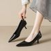 Weiwei Girl 338-1 Pointed Toe Single Shoes For Women, Thin Heel Black Work Shoes, Shallow Mouth Elegant High Heels, Comfortable Fo_vogvips.com