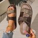 Plus Size Double Breasted Platform Slippers, New Summer Style, European And American Style, Unisex Round Toe Slippers_vogvips.com