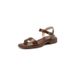 Women’s Shoes Retro Simple One Strap Roman Sandals For Women Summer Flat Soled Soft Soled Thick Soled Beach Open Toed Tide_vogvips.com
