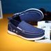 Canvas loafers Spring summer breathable men's casual shoes over feet_vogvips.com