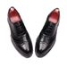 Business round toe leather shoes men's carved Brock dress Derby shoes_vogvips.com