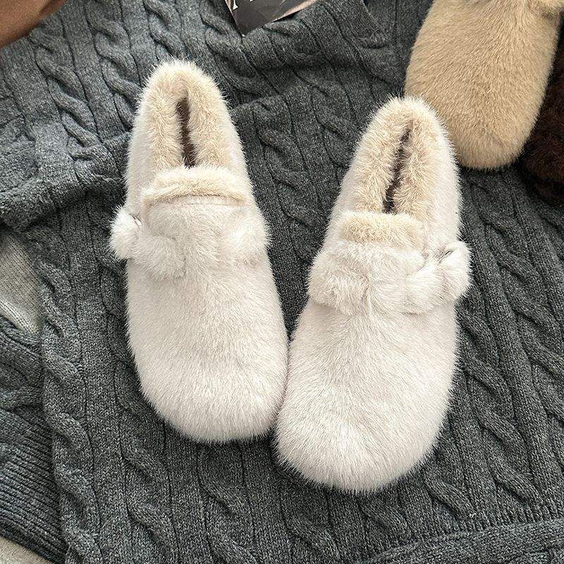 Fleece-Lined Casual For Women 2025 New Winter Thick-Soled Warm Height-Increasing Snow Boots Thickened Furry_vogvips.com