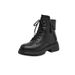 2025 Autumn Genuine Martin For Women Korean Style Double Side Zipper Casual Shoes Thick Sole Women's Leather Boots_vogvips.com