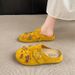 New Soft Insole With Arch Support Shoes Outdoor Beach Suede Clogs Slippers Women Sandals_vogvips.com