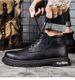 Men's Shoes Martin Boots Casual Medium Leather Boots Style High Top Tooling Boots Men's_vogvips.com