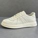 Thick-Soled Height-Increasing White Sneakers Genuine Leather Breathable Round-Toe Lace-Up Low-Top Men's Versatile Sports_vogvips.com