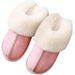 Women's Autumn And Winter, Home Couple's Warm Plush Indoor Slippers For Men, Maternity Cotton Shoes_vogvips.com
