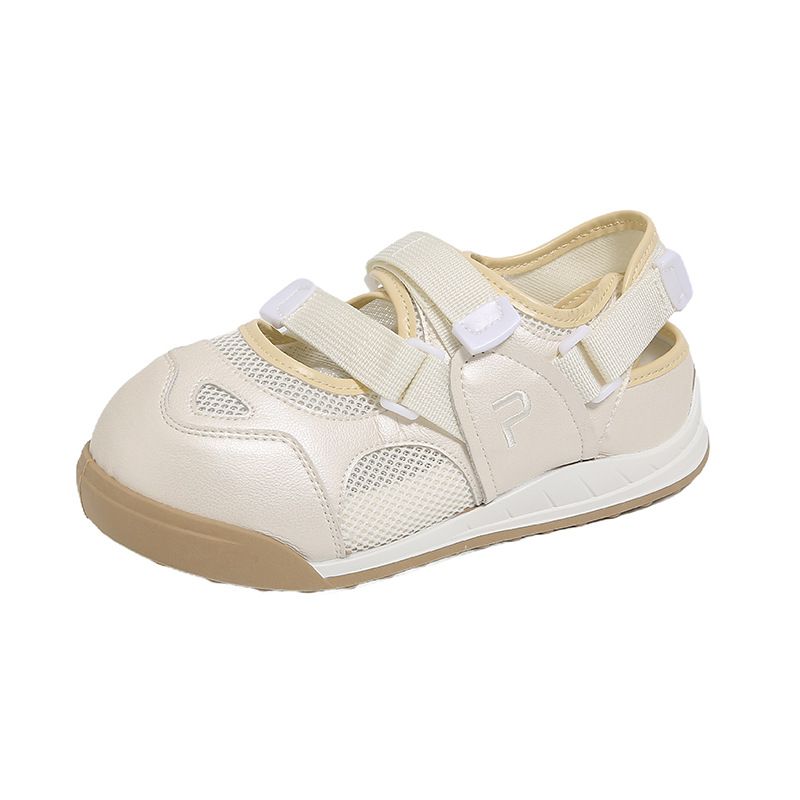 Little White Shoes Female Velcro Female Student Casual Through The Net Versatile Board Shoes Street Shot_vogvips.com