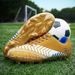 the World CupOutdoor Football Sport Students Soccer Shoes Sneakers Men FG High-quality Training Professional Long Spikes Ultralight_vogvips.com
