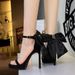 7253-H102M European American Style Sexy Open-toe Ultra-high Platform Sandals With Large Bow And Thin Heel For Women_vogvips.com