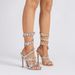 Women's Shoes New Gold And Silver 11cm Stiletto Round Head Satin Flower Fantasy Rhinestone High Heel Sandals Summer Heels_vogvips.com