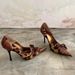 European And American Style Pointed Toe Stiletto Lace Up High Heels For Women Spring Summer New Niche Leopard Print_vogvips.com