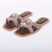 Women's Shoes Plus Size Rhinestone Women's Sandals, New Style, Fashionable Square Toe, Flat, Summer Outer Strap Beach Slippers_vogvips.com