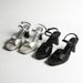 New Summer French Style Square-Toed Buckle Strap High Heels For Women, Outdoor Waterproof Platform Chunky Heel Open-Toed_vogvips.com