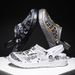 Men's Hole Oversized Slippers, Wrapped Beach Shoes, Men's Trendy Outdoor Sandals, Wearing Slippers Outside, Fashionable_vogvips.com