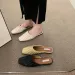 Slippers Summer Women Mules Ca Saul Square Toe Flats Shoes Fashion Comfort Slip On Slides Ladies Outdoor High Quality_vogvips.com
