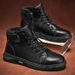 European Warm Series Martin Large Size Men's Shoes Autumn Winter High-top Thick-soled Hiking Ankle Boots_vogvips.com