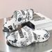 Men's Summer Slippers With A Sense Of Stepping On Poop, Anti Slip Thick Sole, Trendy Outerwear, Straight Drag, Casual_vogvips.com